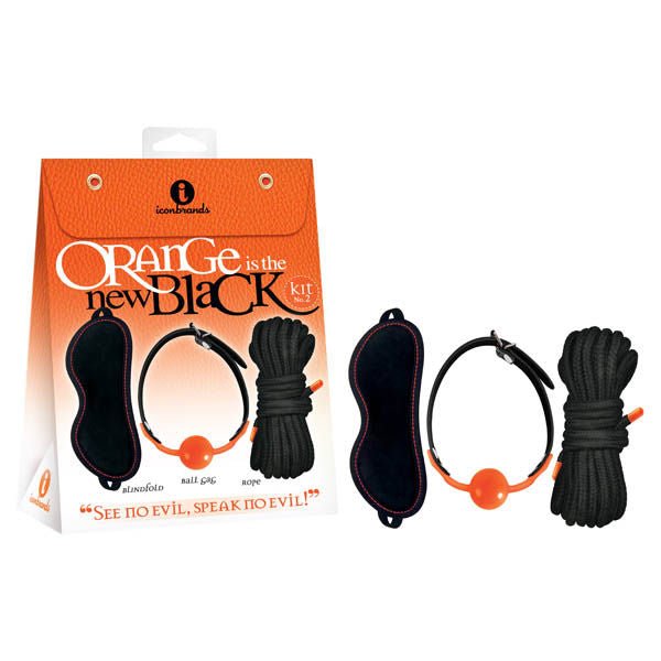 Orange is the new  kit #2 - see no evil, speak no evil! - Product front view and box side view | Flirtybay.com.au